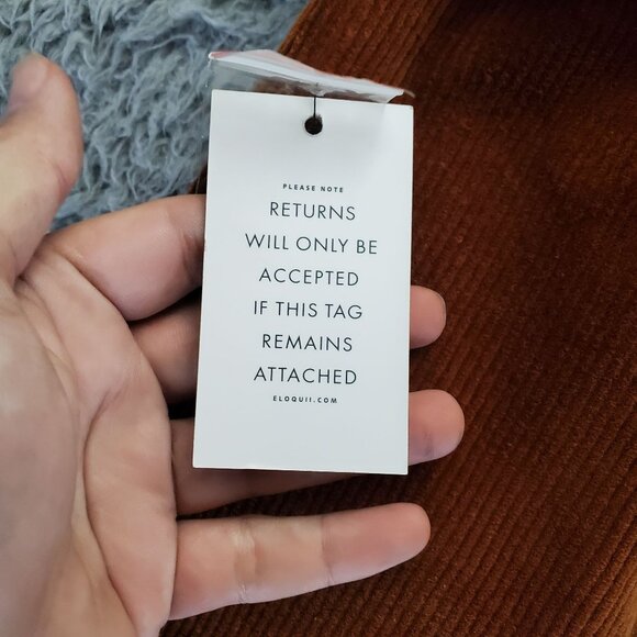 Eloquii Skirt Womens 16 Brown Corduroy Belted A-Line Mini Skirt *NWT* - Picture 3 of 10